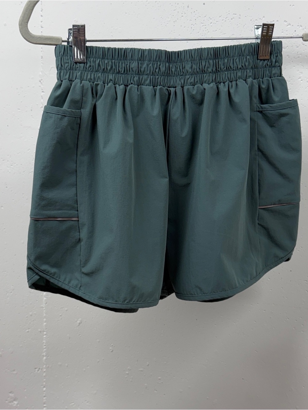Dark Teal Athletic shorts with Side Pocket